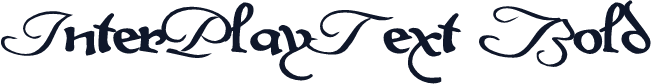 InterPlayText Bold