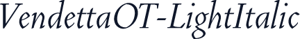 VendettaOT-LightItalic