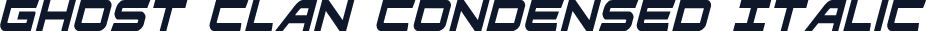 Ghost Clan Condensed Italic
