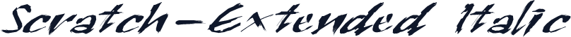 Scratch-Extended Italic