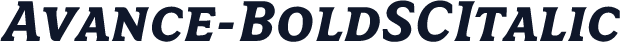 Avance-BoldSCItalic