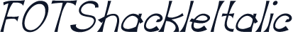 FOTShackleItalic
