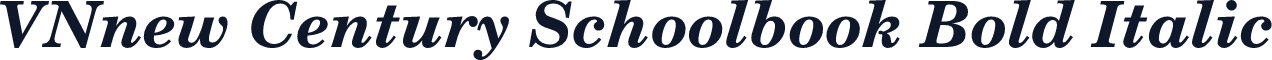 VNnew Century Schoolbook Bold Italic