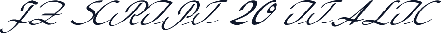 FZ SCRIPT 20 ITALIC