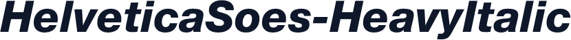 HelveticaSoes-HeavyItalic