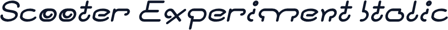 Scooter Experiment Italic