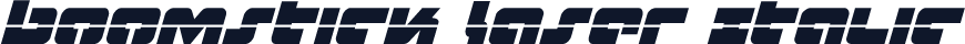 Boomstick Laser Italic