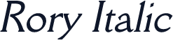 Rory Italic