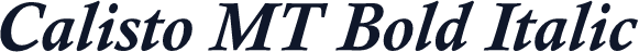 Calisto MT Bold Italic