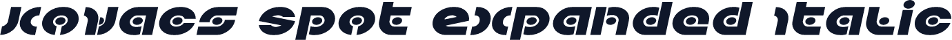Kovacs Spot Expanded Italic