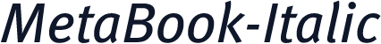MetaBook-Italic