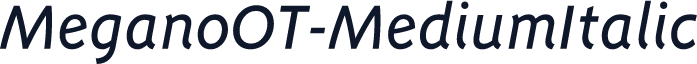MeganoOT-MediumItalic