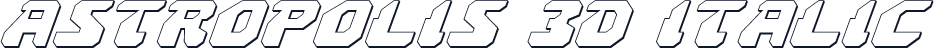 Astropolis 3D Italic