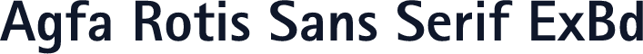 Agfa Rotis Sans Serif ExBd