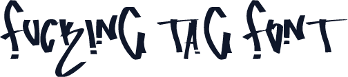 fucking tag font