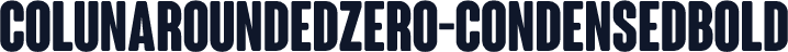ColunaRoundedZero-CondensedBold