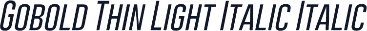Gobold Thin Light Italic Italic