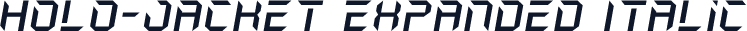 Holo-Jacket Expanded Italic