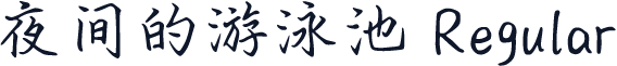 夜间的游泳池 Regular