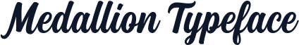 ☞Medallion Typeface