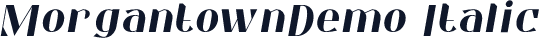 MorgantownDemo Italic