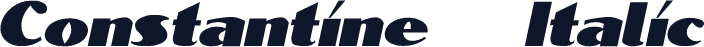 Constantine   Italic