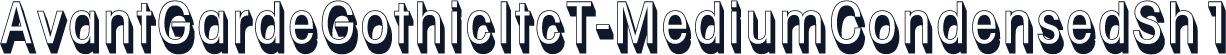 AvantGardeGothicItcT-MediumCondensedSh1