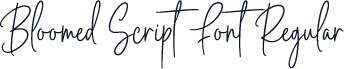 Bloomed Script Font Regular
