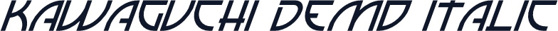 Kawaguchi Demo Italic