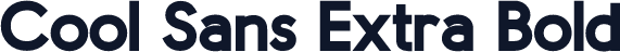 Cool Sans Extra Bold