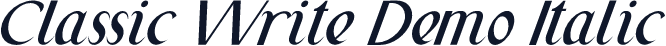 Classic Write Demo Italic
