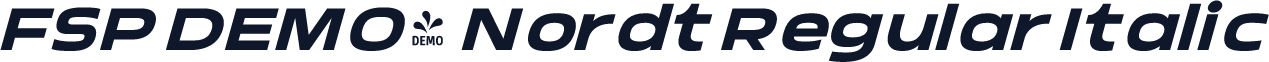 FSP DEMO - Nordt Regular Italic