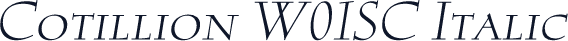 Cotillion W01SC Italic