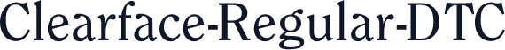 Clearface-Regular-DTC