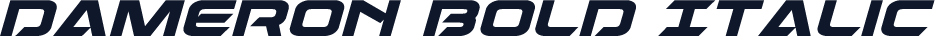 Dameron Bold Italic