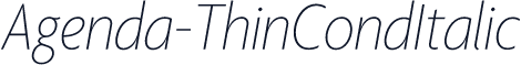 Agenda-ThinCondItalic