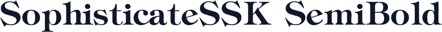 SophisticateSSK SemiBold