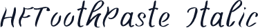 HFToothPaste Italic