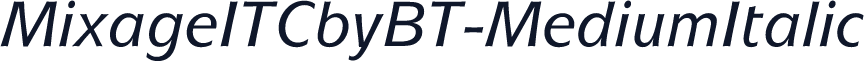 MixageITCbyBT-MediumItalic