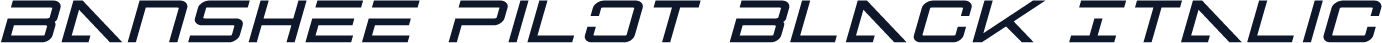 Banshee Pilot Black Italic