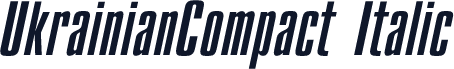 UkrainianCompact Italic