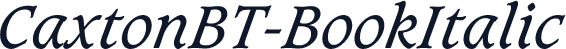 CaxtonBT-BookItalic