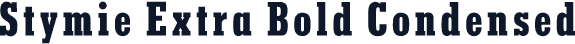 Stymie Extra Bold Condensed