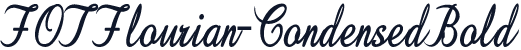 FOTFlourian-CondensedBold