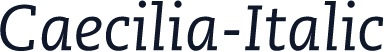 Caecilia-Italic