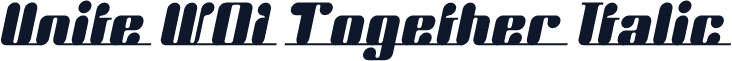 Unite W01 Together Italic