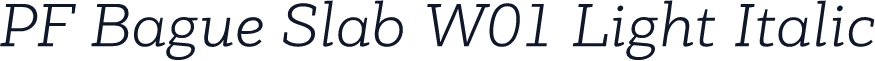 PF Bague Slab W01 Light Italic
