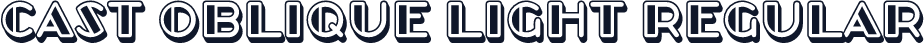 Cast Oblique Light Regular