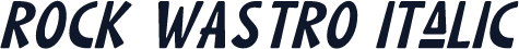 ROCK WASTRO Italic