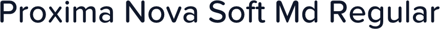 Proxima Nova Soft Md Regular